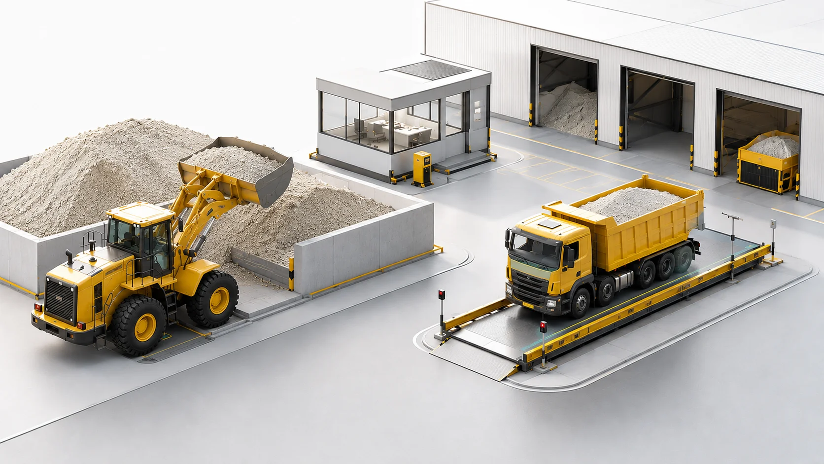 Весовой контроль на предприятии с техникой и промышленными весами